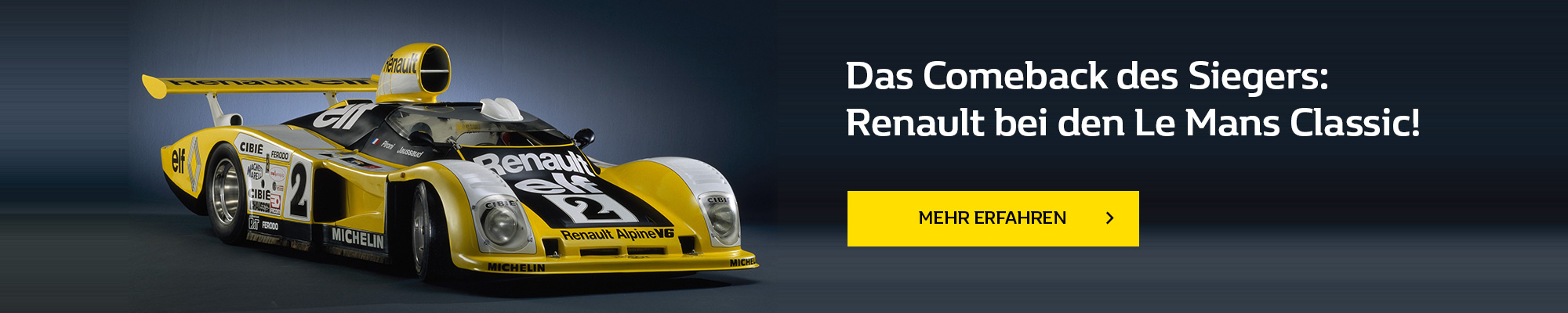 Das Comeback des Siegers: Renault bei den Le Mans Classic