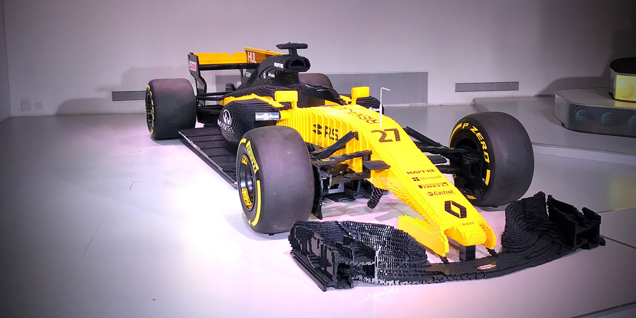 Formel 1-Bausatz R.S.17 aus Lego im LAtelier Renault