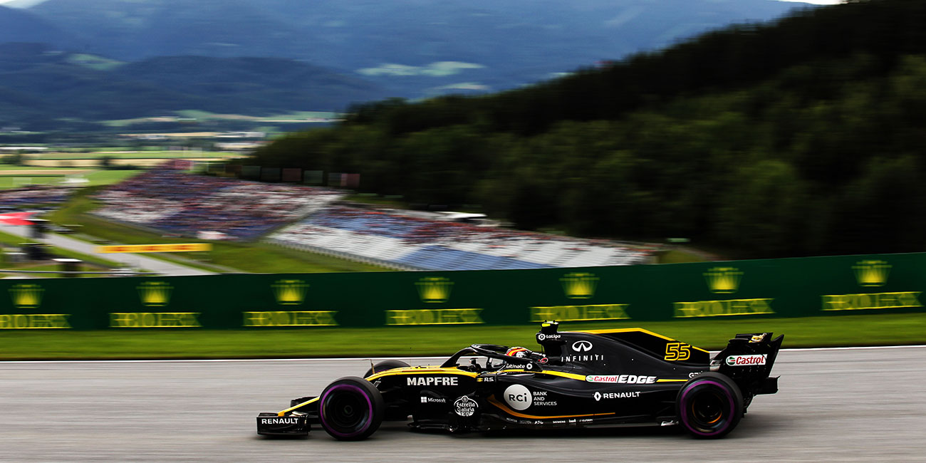 Renault Formel 1 Team mit Pech in Oesterrreich