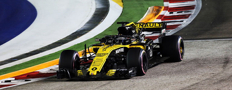 Die Renault Sport F1-Piloten holten fuenf WM-Punkte in Singapur