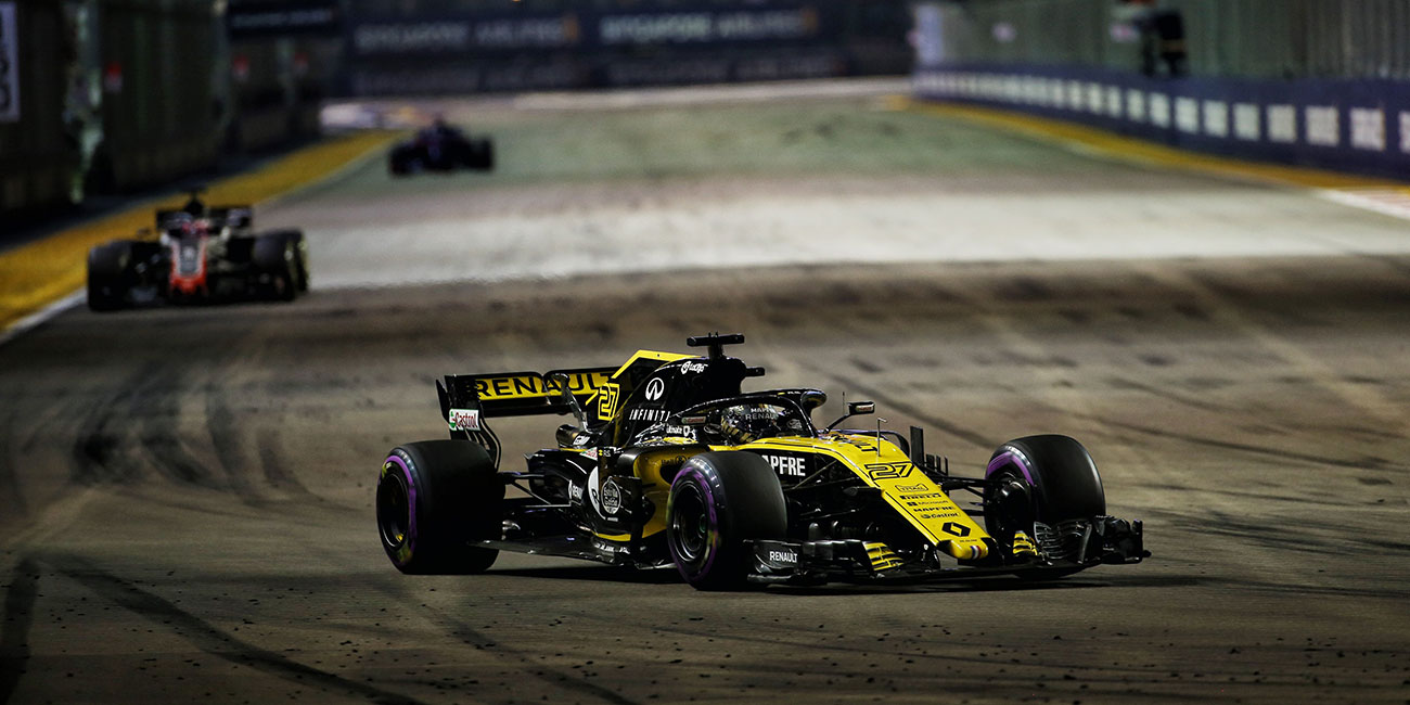 Die Renault Sport F1-Piloten holten fuenf WM-Punkte in Singapur