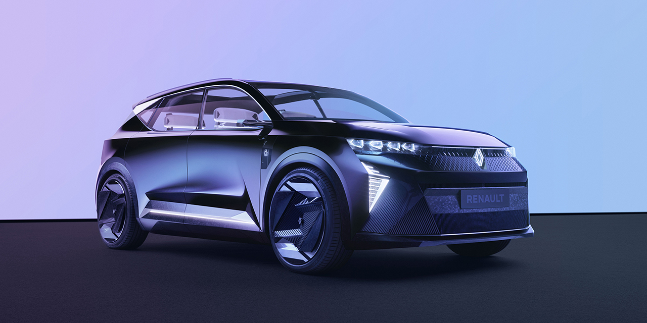 Renault Scenic Vision: Concept Car mit Batterie-Brennstoffzellen-Antrieb