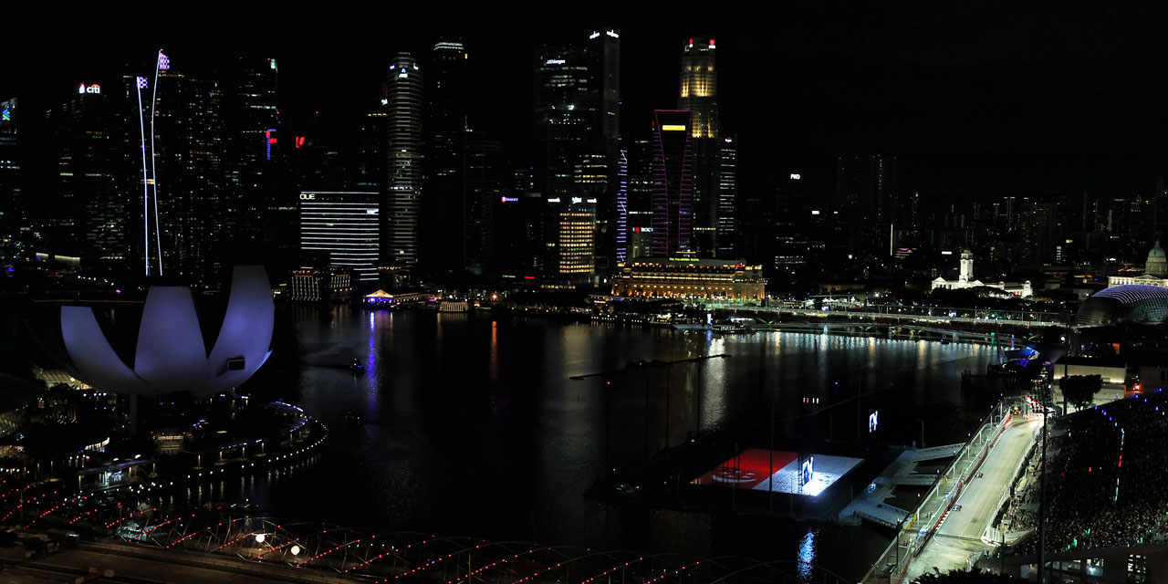Formel 1-Rennen bei Nacht in Singapur