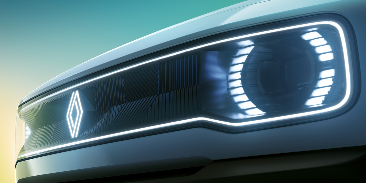 Frontgrill des neuen Renault 4