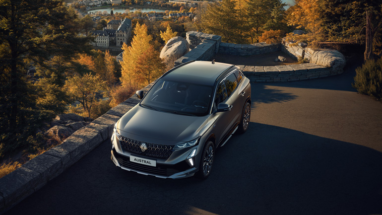 Renault Austral kompakter Hybrid von oben